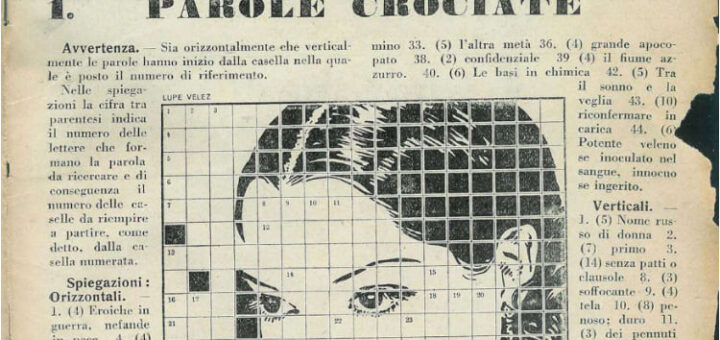 Il primo numero de “La Settimana enigmistica” ideata dal sassarese Giorgio Sisini